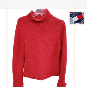 Tommy Hilfiger roll‎ neck cotton sweater L